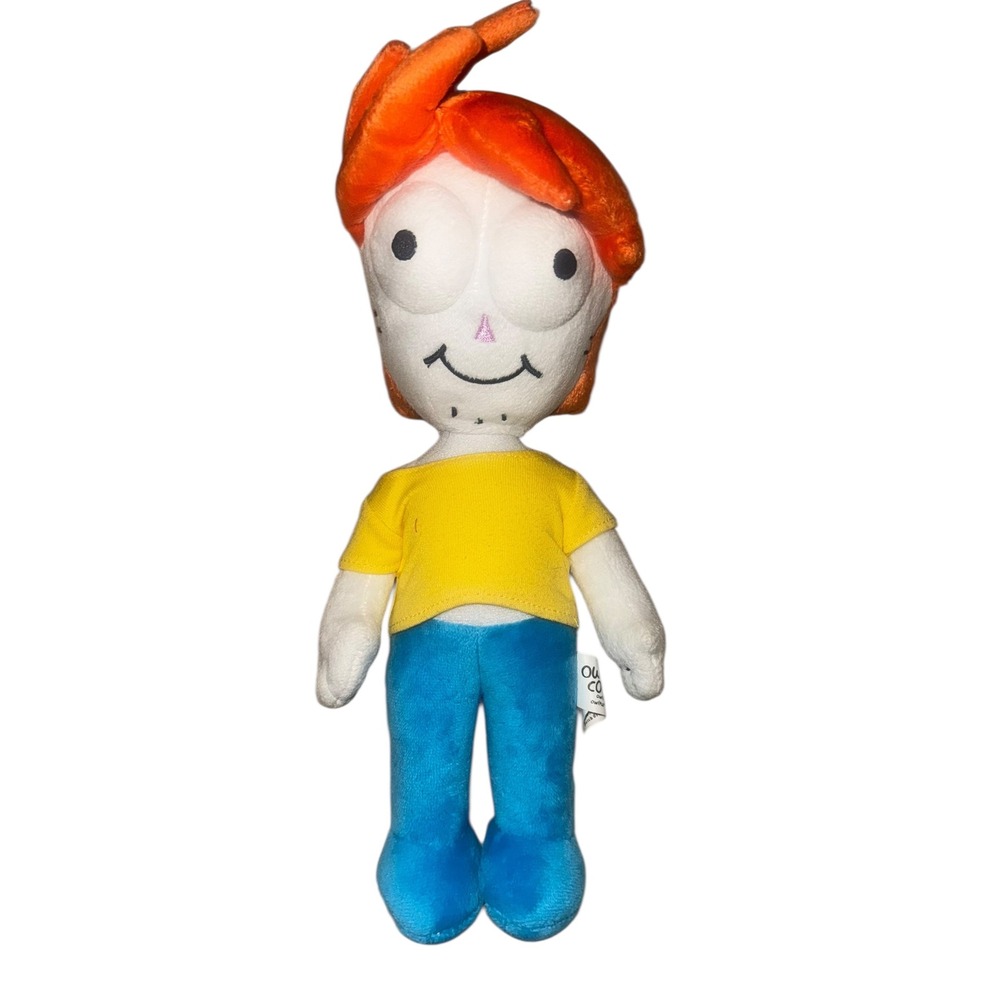 Owlturd Comix Plush Toy Orange Hair Yellow Shirt Blue Pants Character Kids Gift